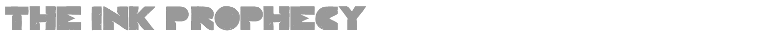 The Ink Prophecy font preview